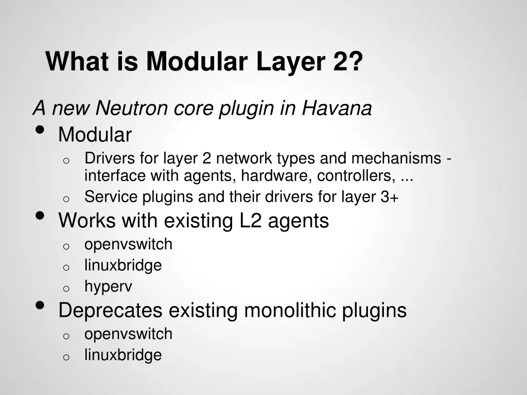 what is modular layer 2