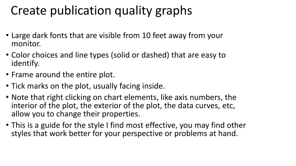 create publication quality graphs