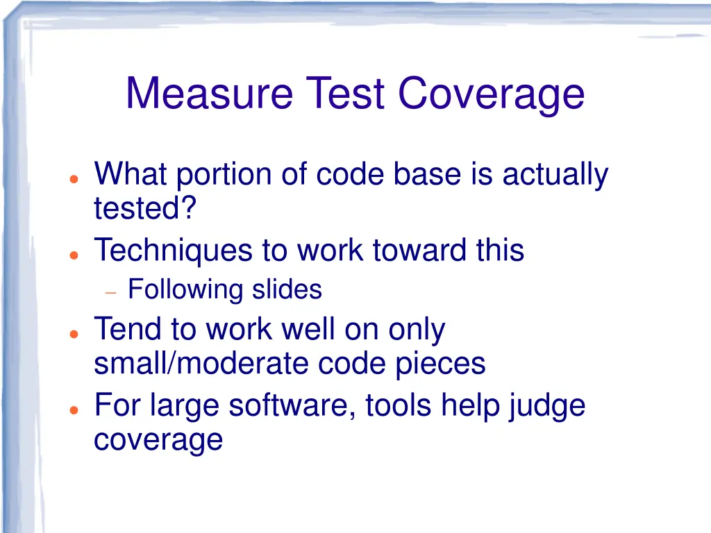 measure test coverage