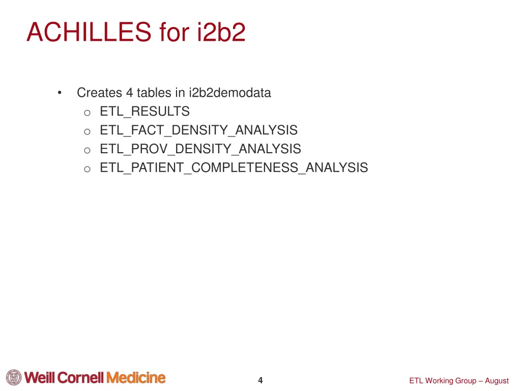 achilles for i2b2 1