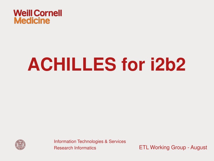 achilles for i2b2