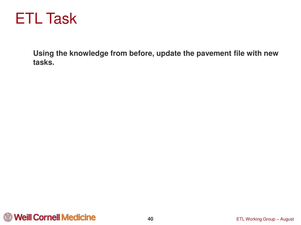 etl task