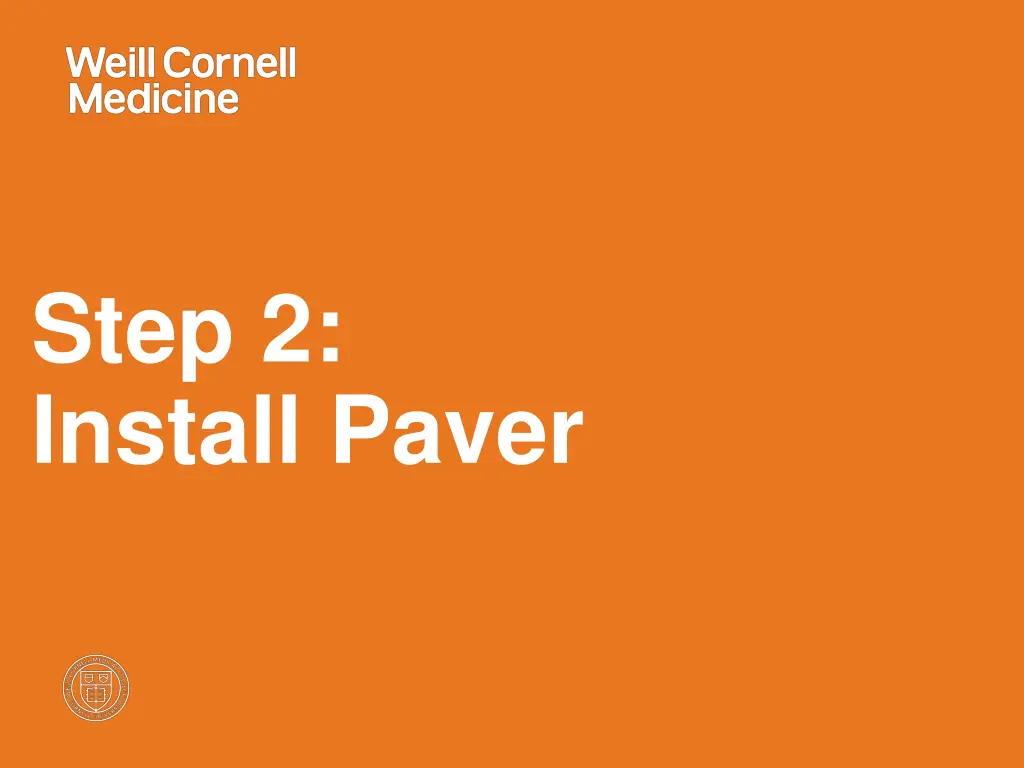 step 2 install paver