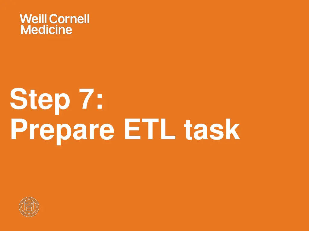 step 7 prepare etl task