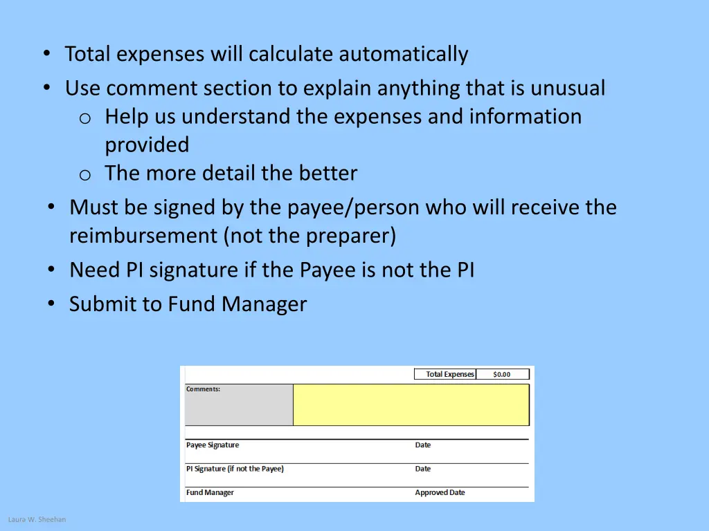 total expenses will calculate automatically