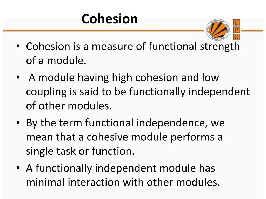 cohesion