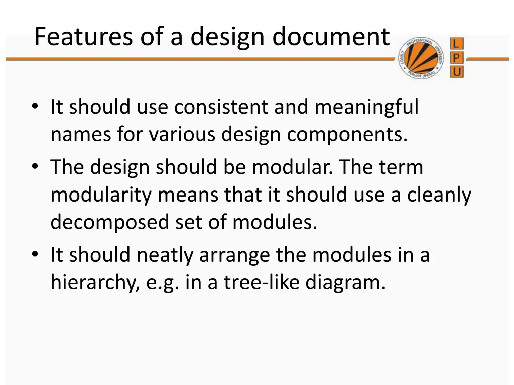 features of a design document