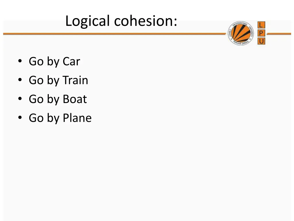 logical cohesion 2