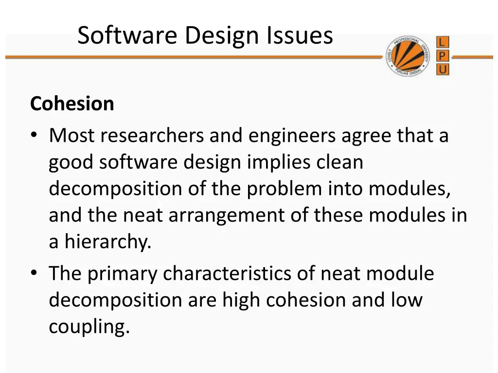 software design issues