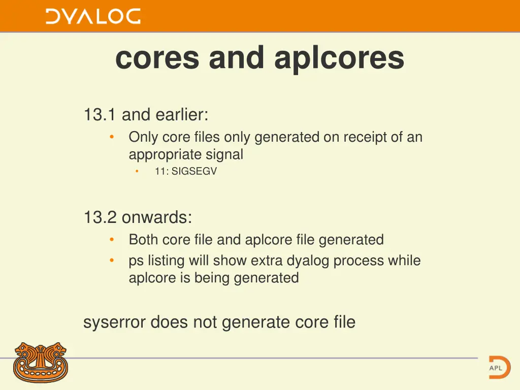 cores and aplcores