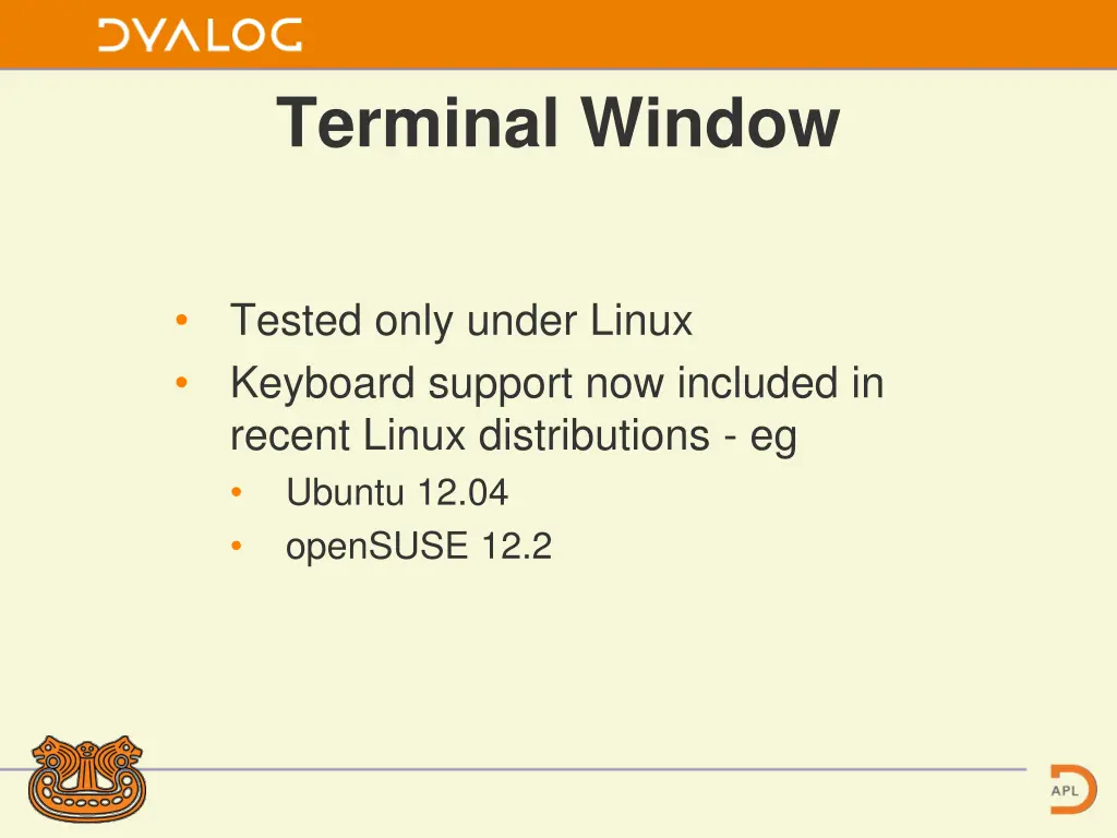 terminal window