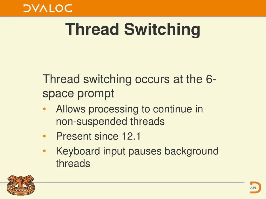 thread switching