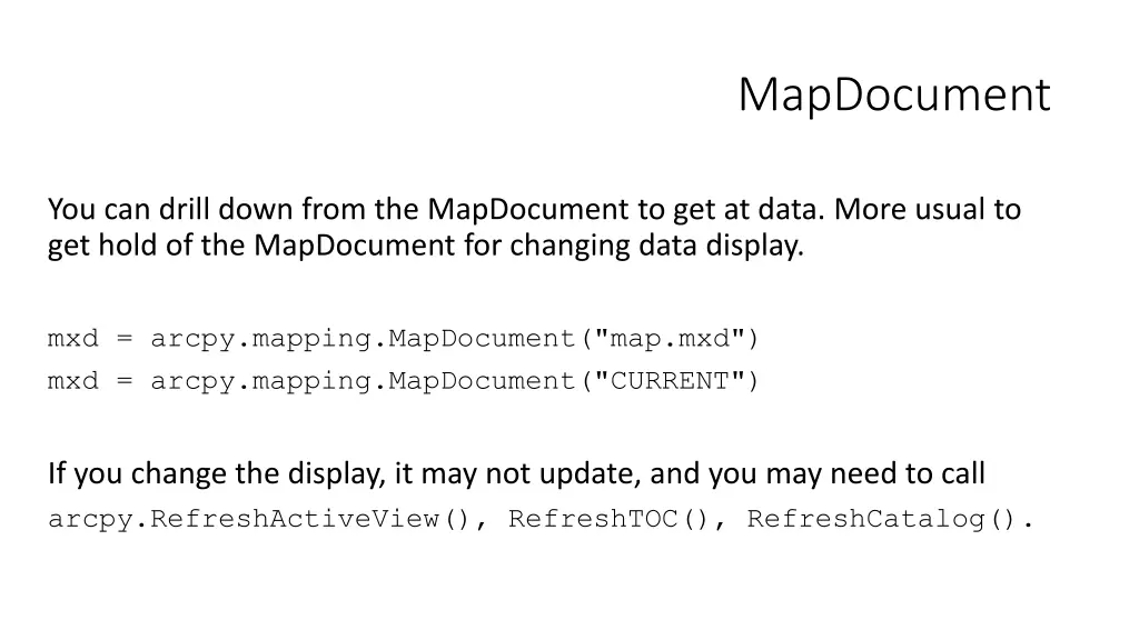 mapdocument