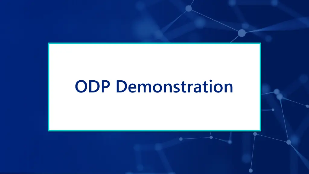 odp demonstration