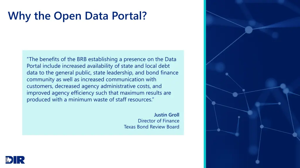 why the open data portal