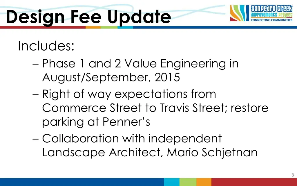 design fee update