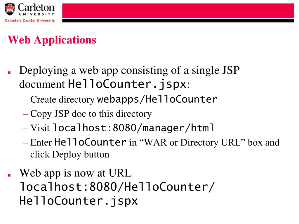 web applications 3