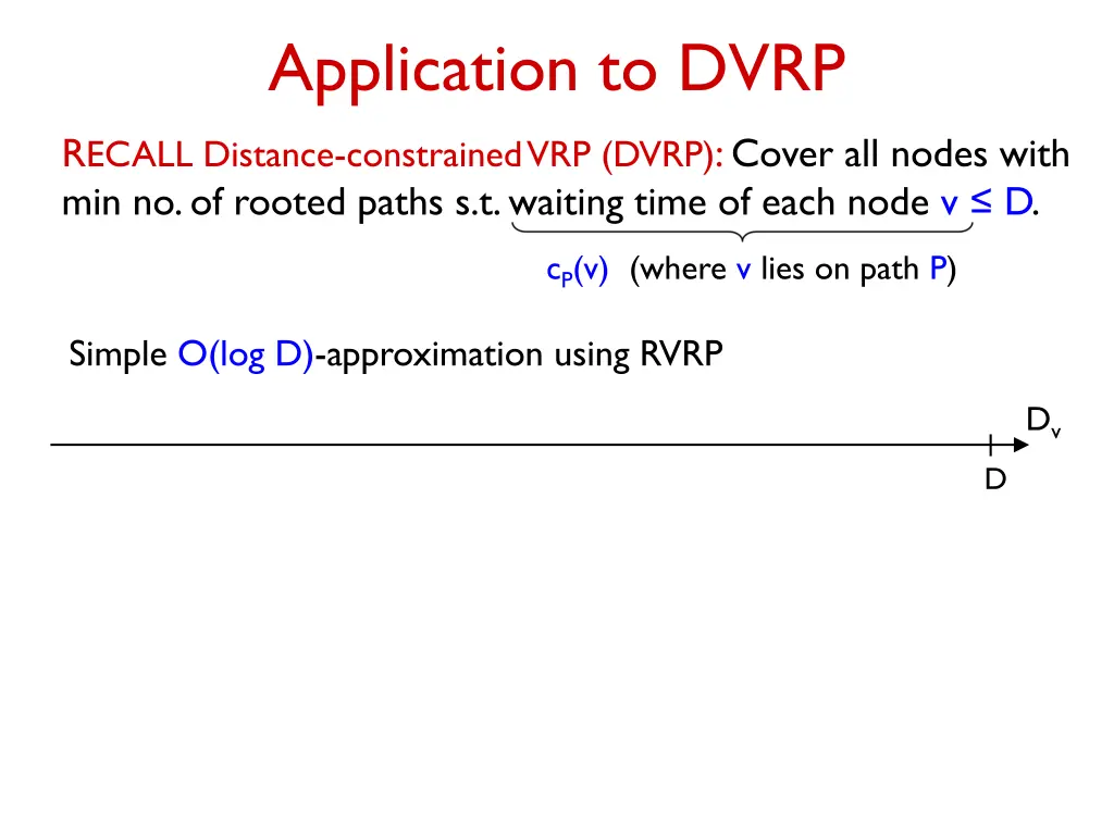 application to dvrp