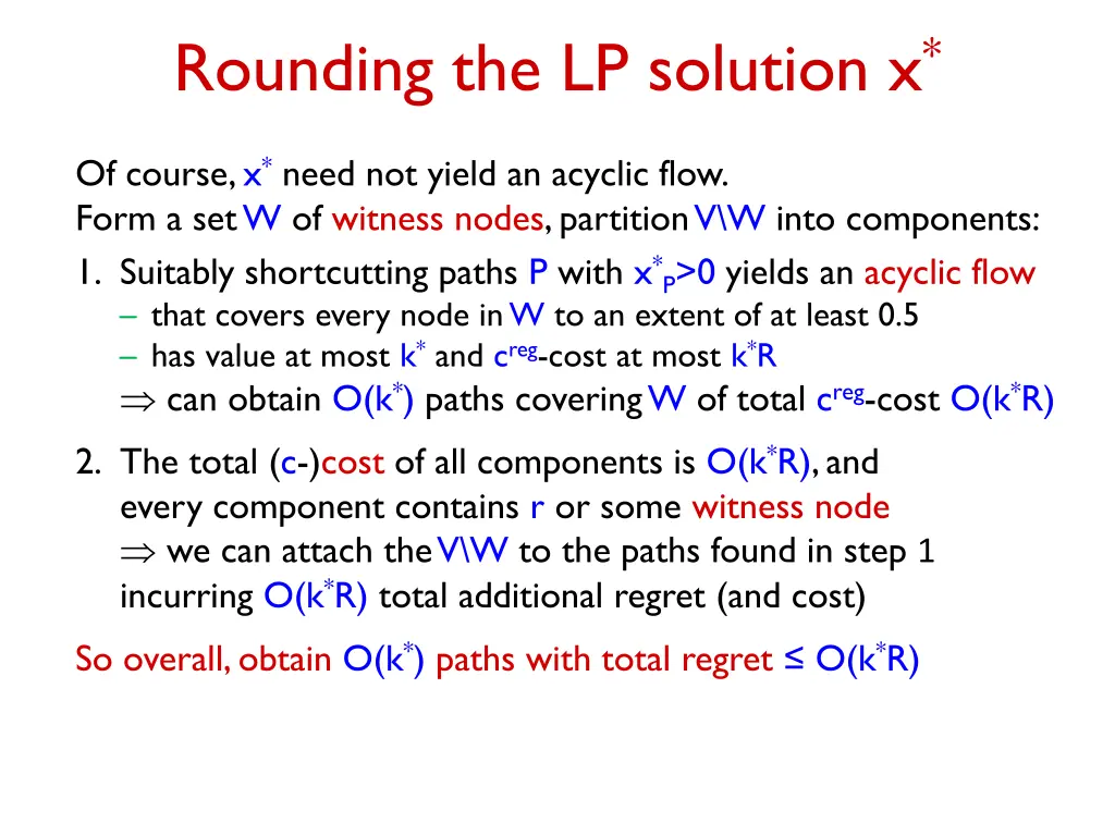 rounding the lp solution x 1