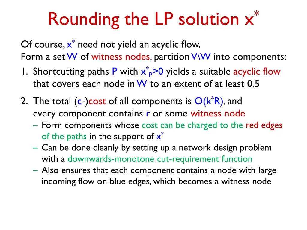 rounding the lp solution x 2