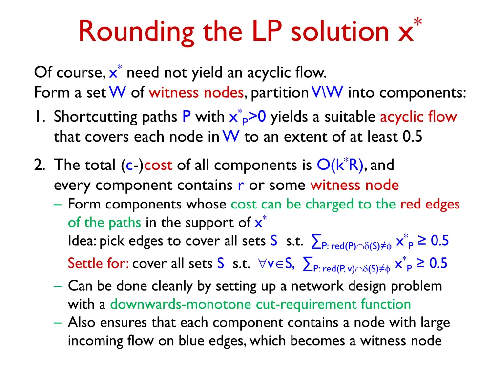 rounding the lp solution x 4