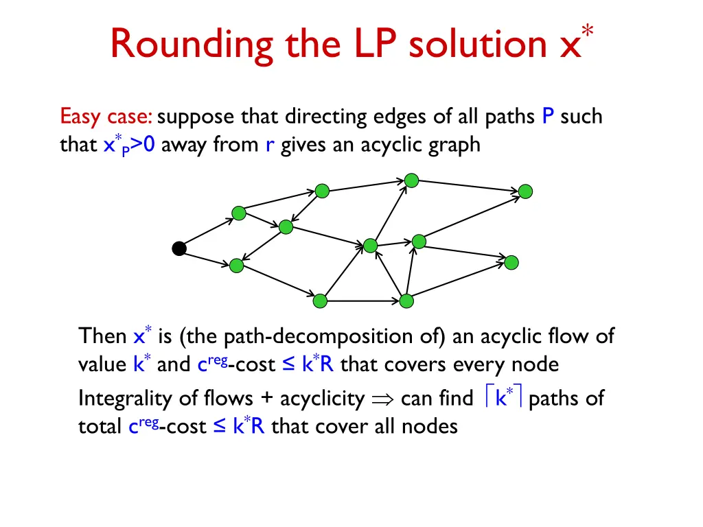 rounding the lp solution x