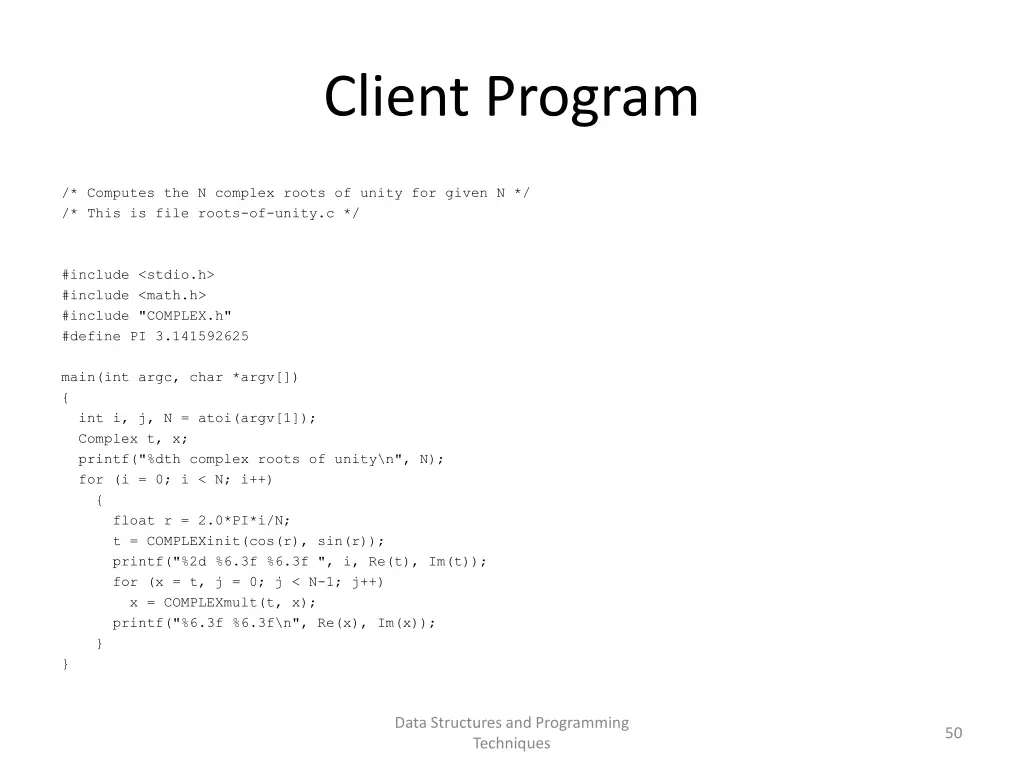 client program