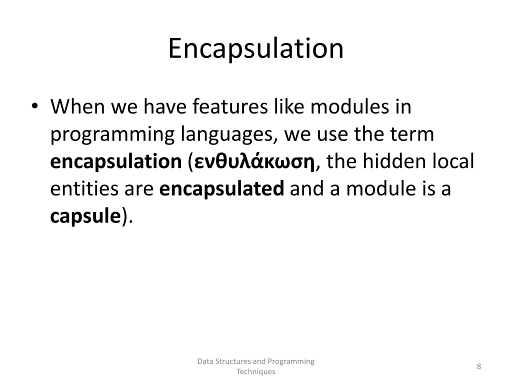 encapsulation