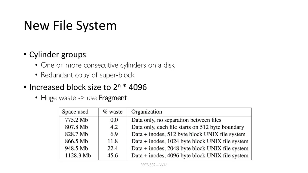 new file system