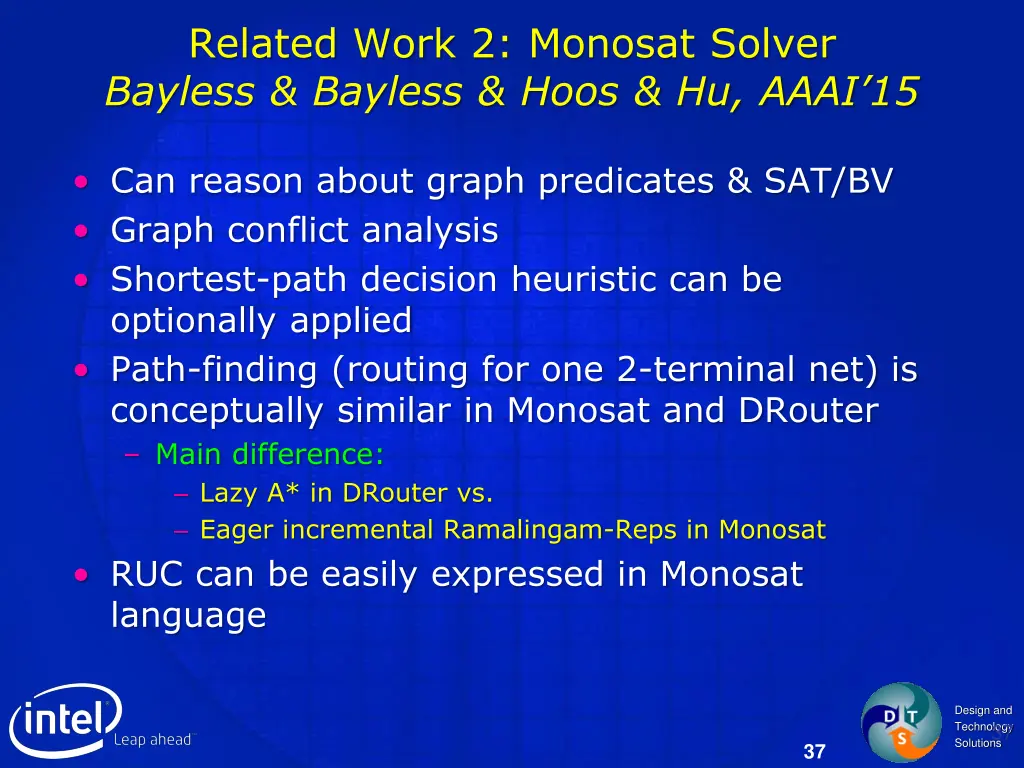 related work 2 monosat solver bayless bayless