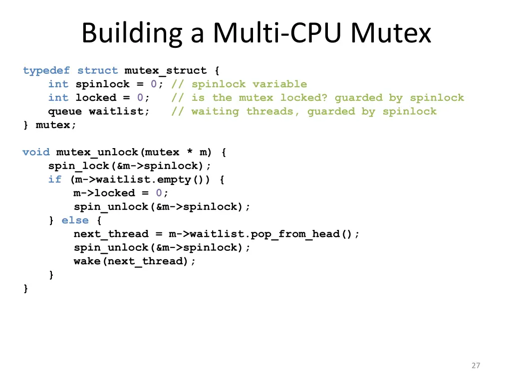 building a multi cpu mutex 1