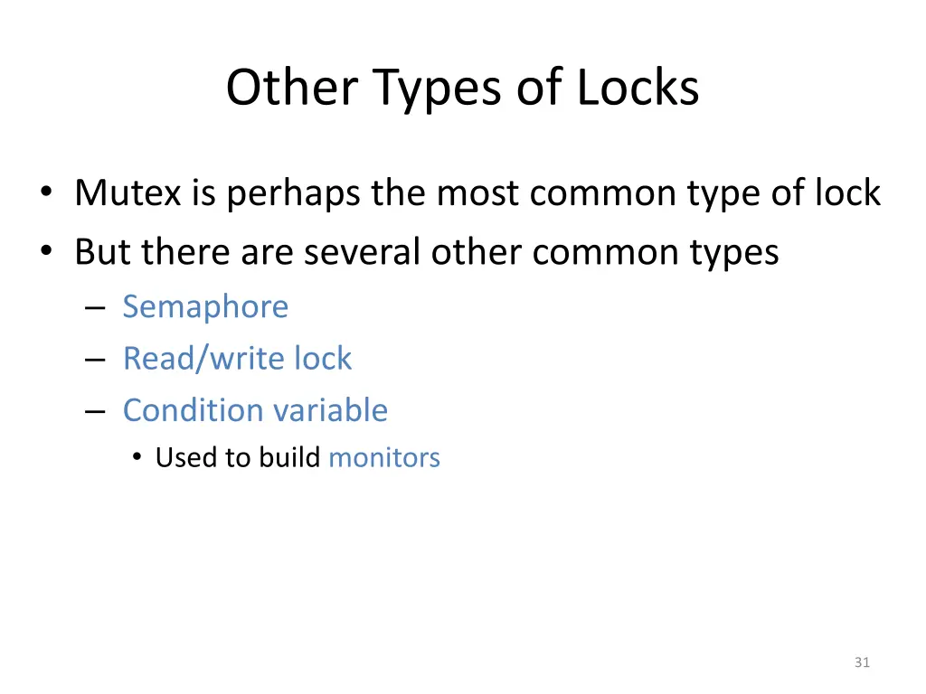 other types of locks