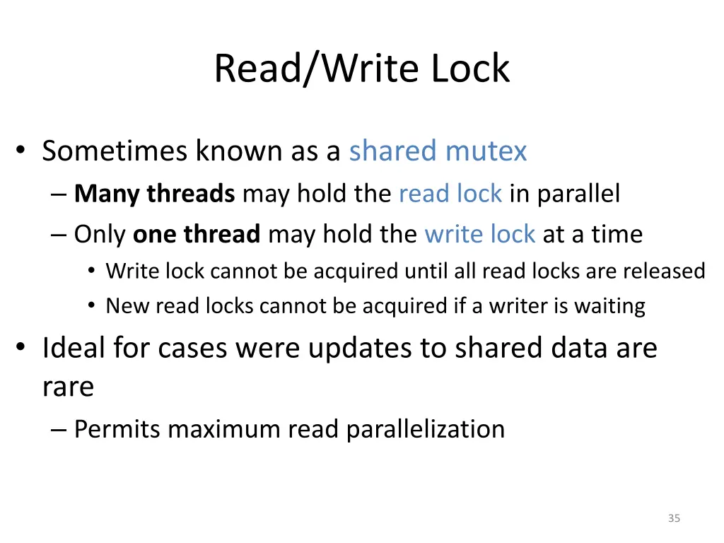 read write lock