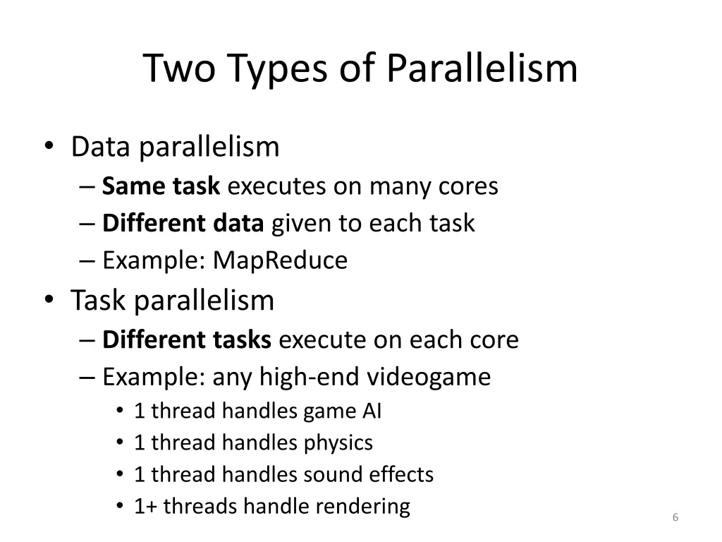 two types of parallelism