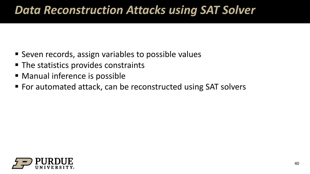 data reconstruction attacks using sat solver