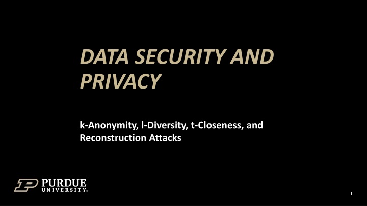 data security and privacy