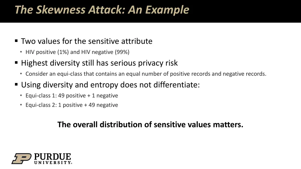 the skewness attack an example