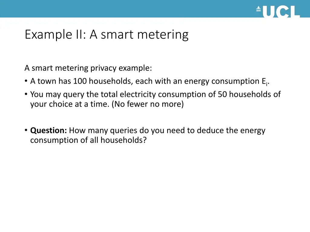 example ii a smart metering