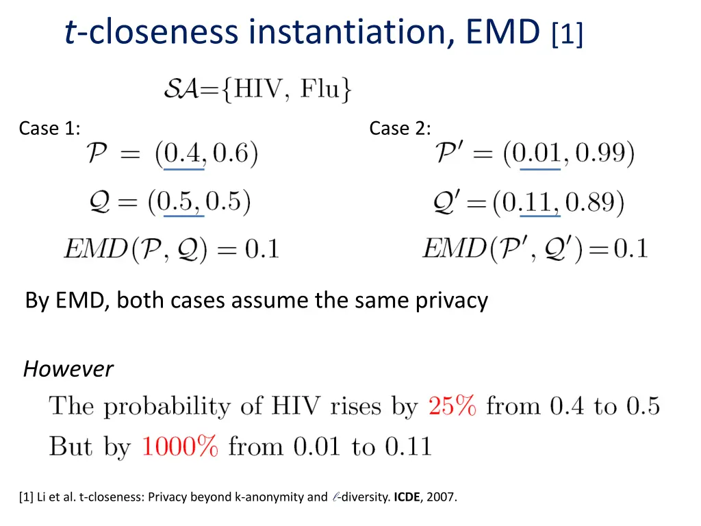 t closeness instantiation emd 1