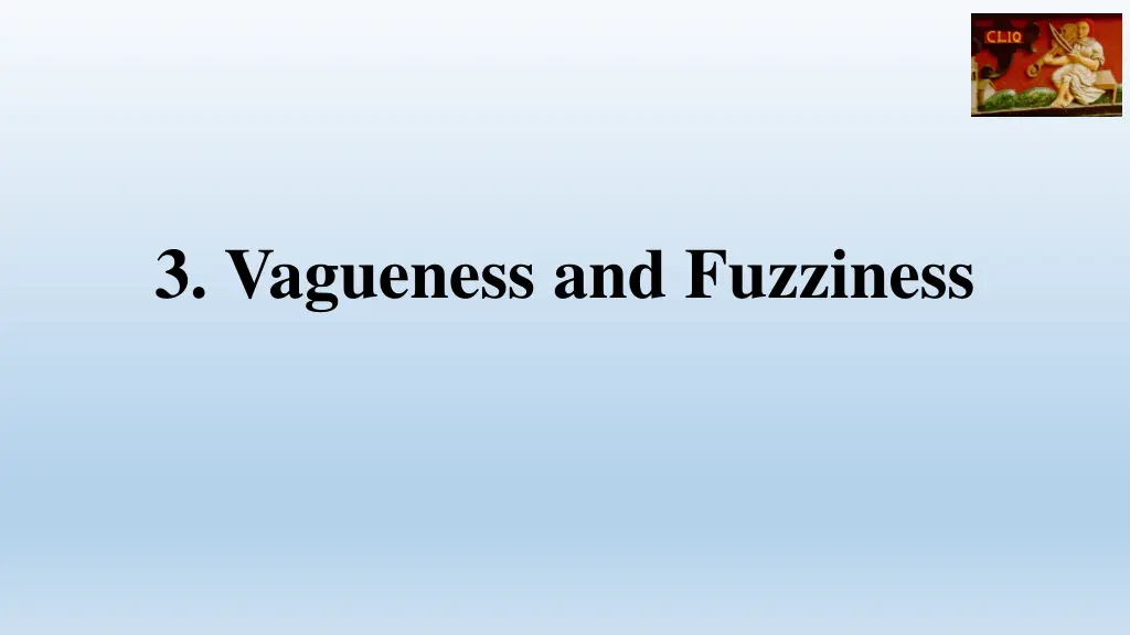 3 vagueness and fuzziness