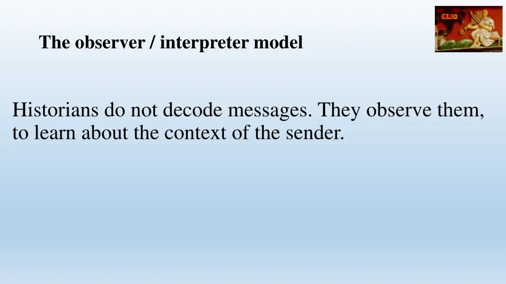 the observer interpreter model 1