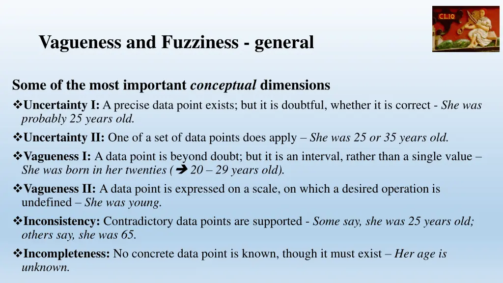 vagueness and fuzziness general