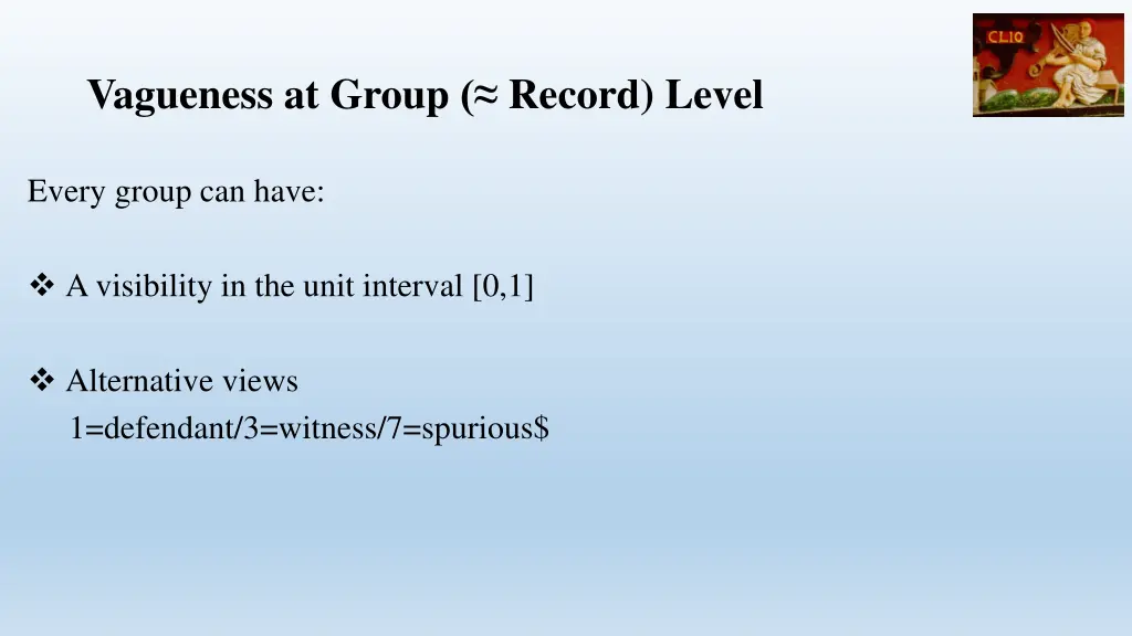 vagueness at group record level