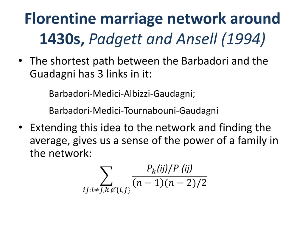 florentine marriage network around 1430s padgett 1