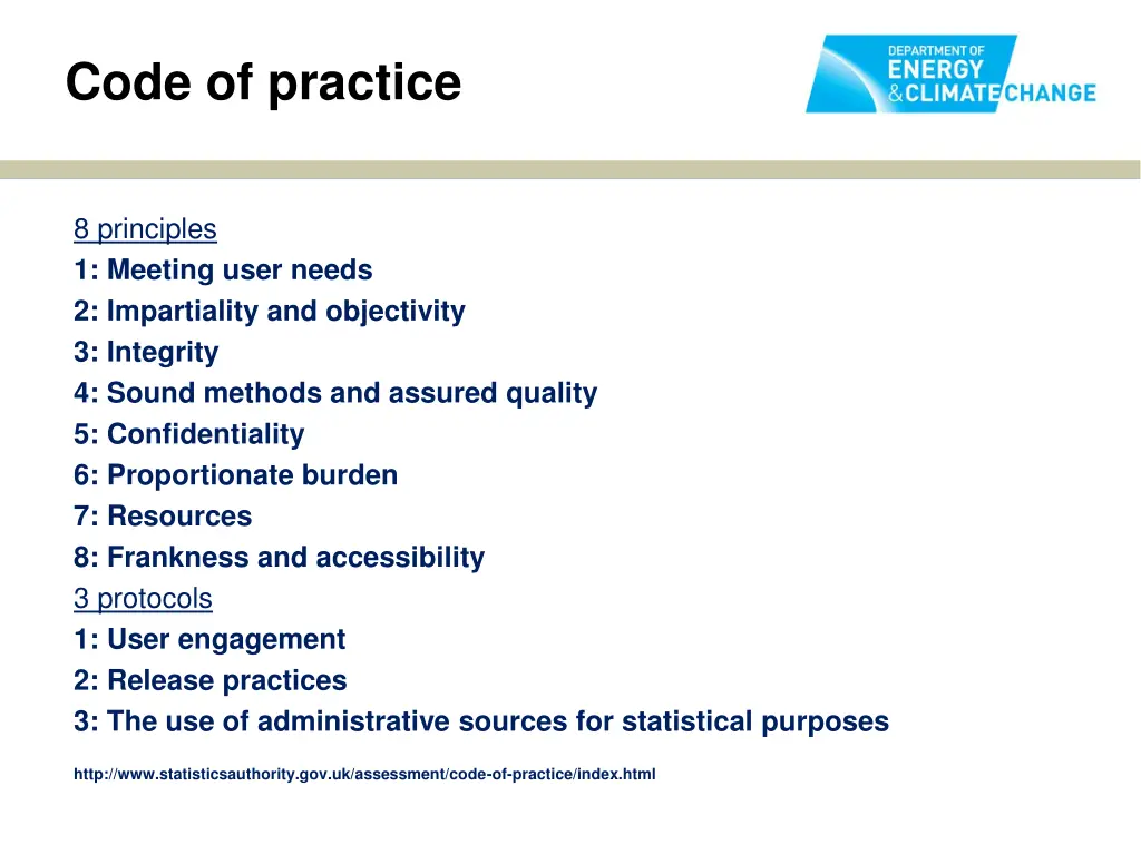 code of practice 1