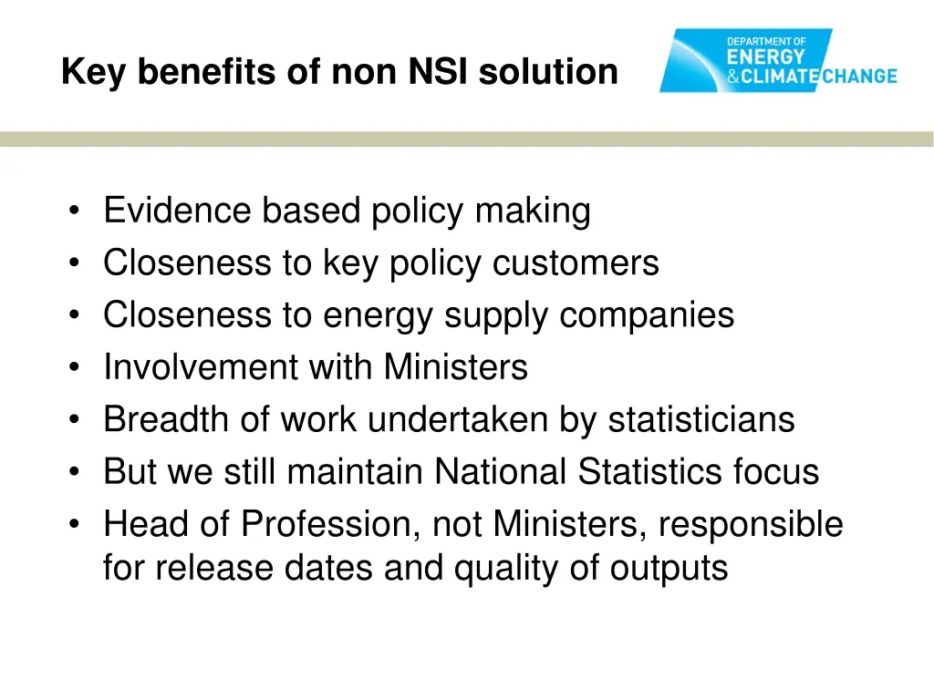 key benefits of non nsi solution