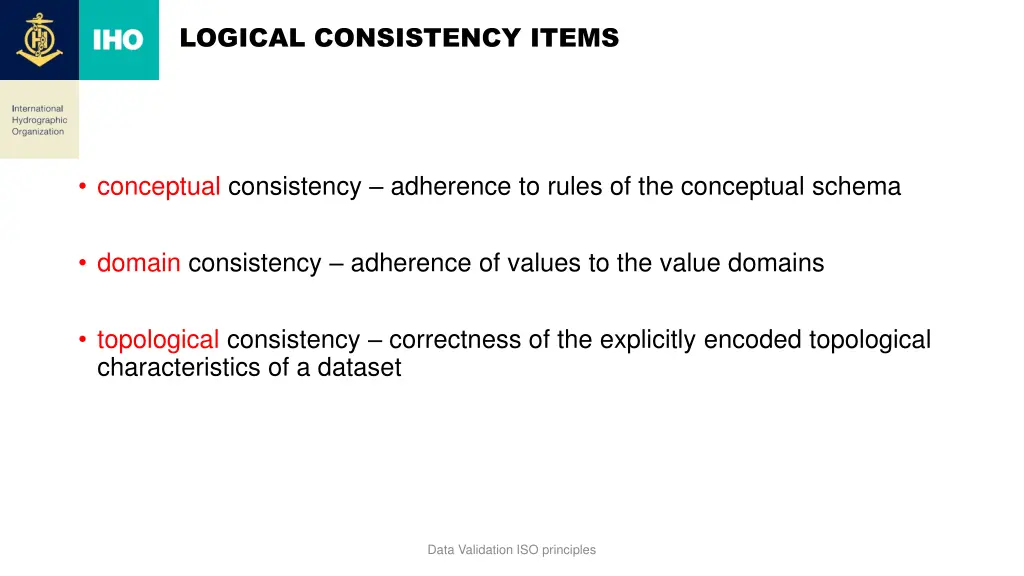 logical consistency items