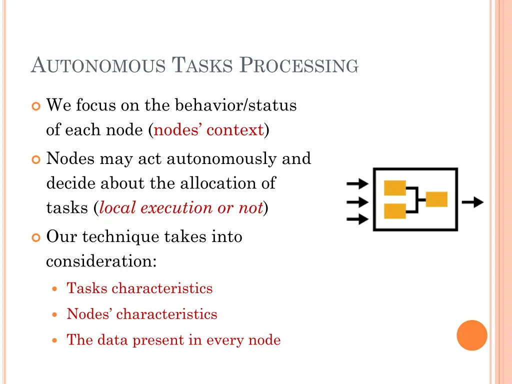 a utonomous t asks p rocessing