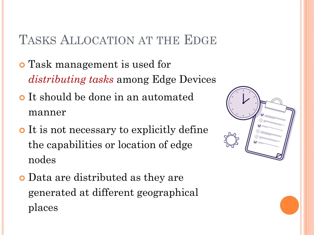 t asks a llocation at the e dge