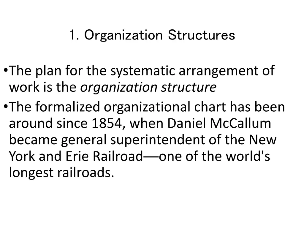 1 organization structures